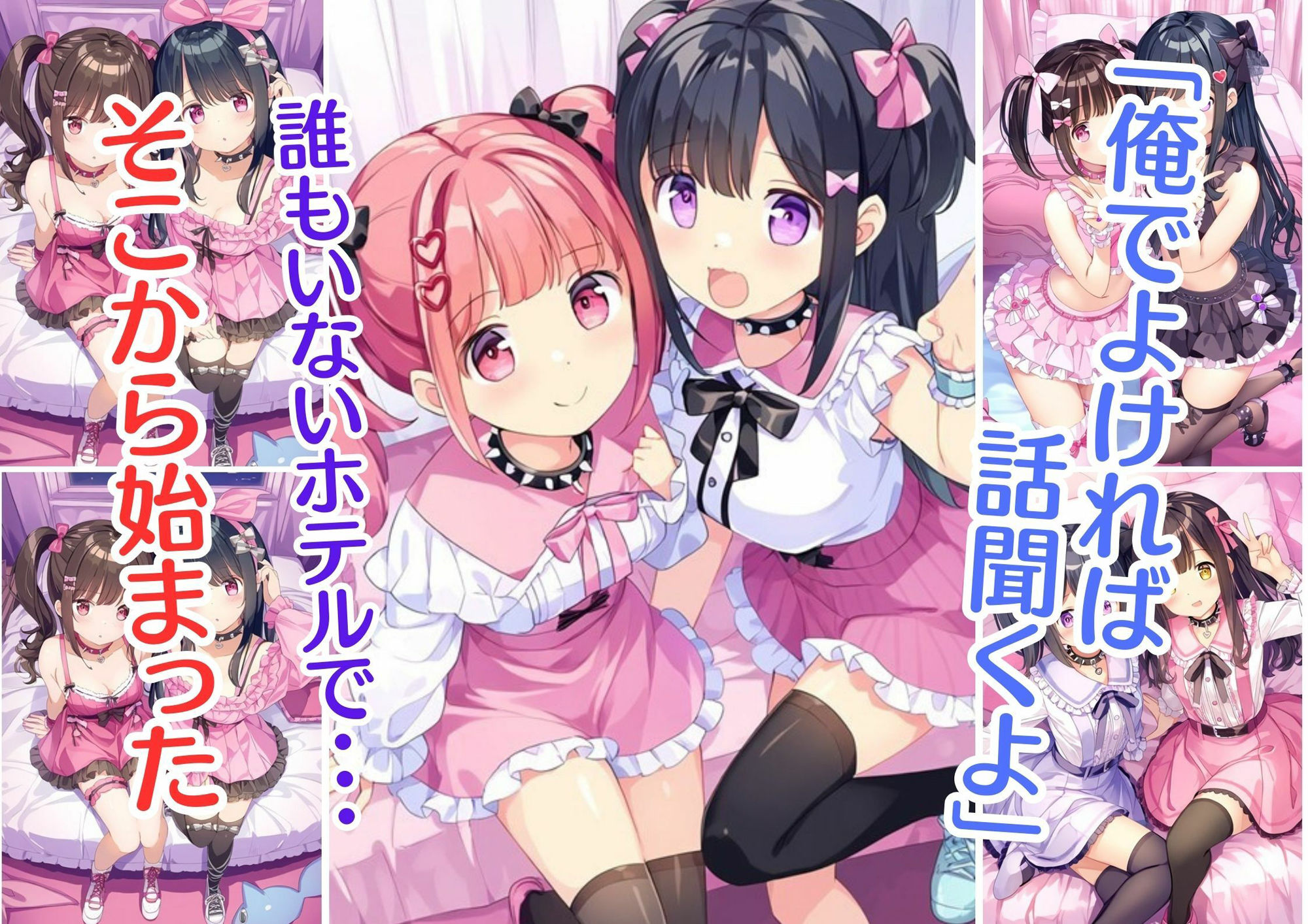 サンプル画像1:アヘ顔地雷系ビッチのザコまんこに生ハメ中出ししてわからせる(AI欲イラスト屋さん：わんたんめん) [d_366670]