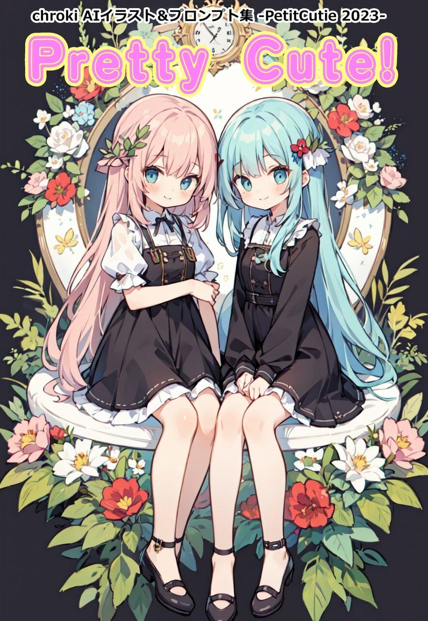 サンプル画像1:Pretty Cute！ chroki AIイラスト＆プロンプト集 -PetitCutie 2023-(グッドプロンプト) [d_366691]