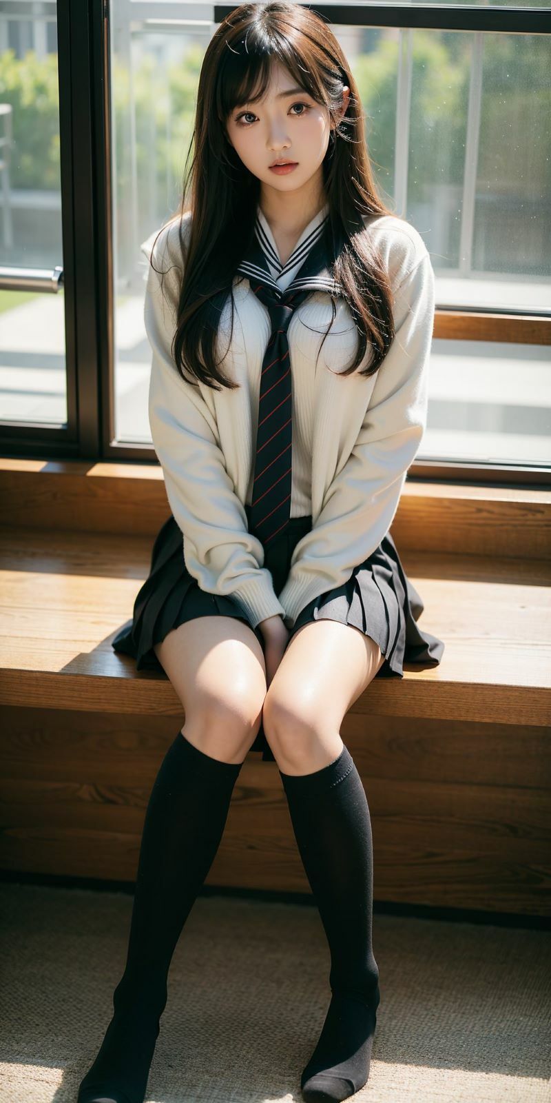 サンプル画像5:ニーハイ＆ハイソックス美少女特集(脚人) [d_366707]