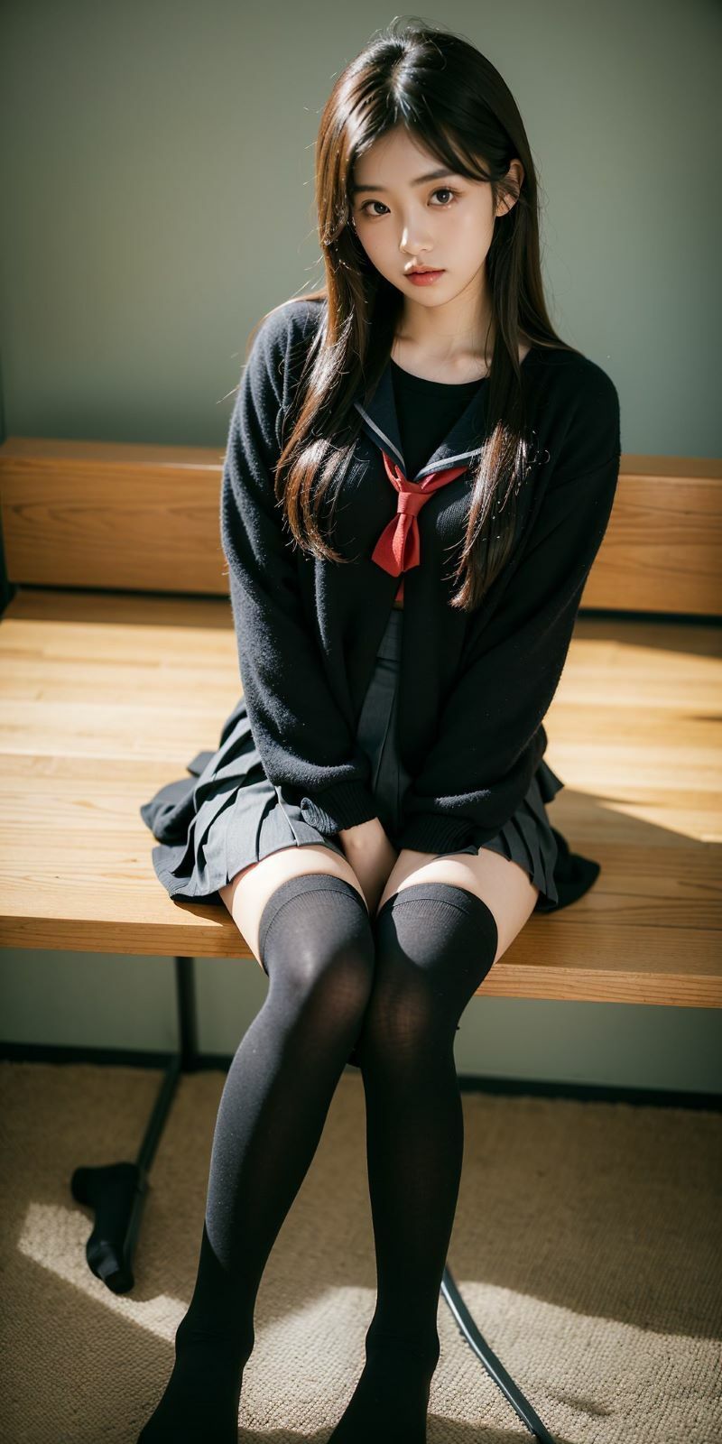 サンプル画像6:ニーハイ＆ハイソックス美少女特集(脚人) [d_366707]