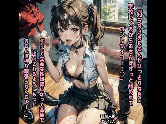 サンプル画像5:ち○ぽ大好き女子校生が公衆便女になる夢を叶えて出荷されるお話Part1(えりたん工房) [d_366732]