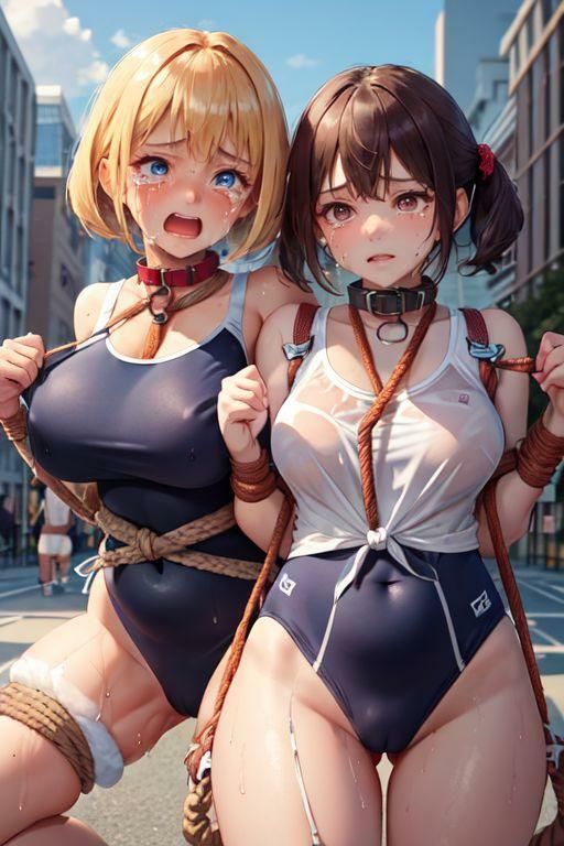 サンプル画像4:スク水緊縛露出！ スク水女子の街中調教記録 VOL.8(すてい麺) [d_366759]