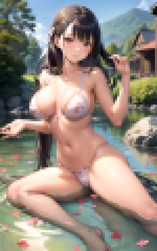 サンプル画像2:混浴温泉でモテモテ有頂天(ero04) [d_366772]