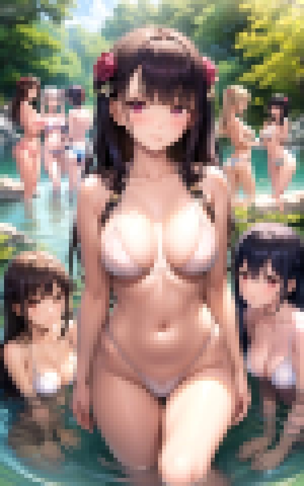 サンプル画像4:混浴温泉でモテモテ有頂天(ero04) [d_366772]