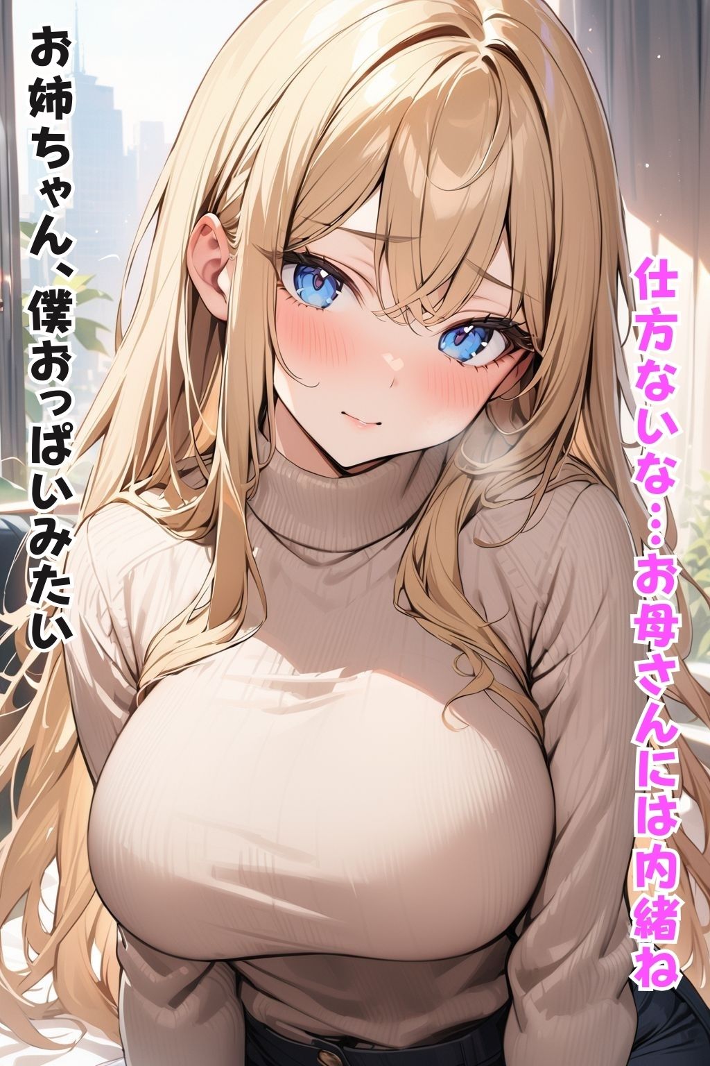 サンプル画像1:弟に甘い金髪ギャルお姉ちゃん(肉欲の園) [d_366858]