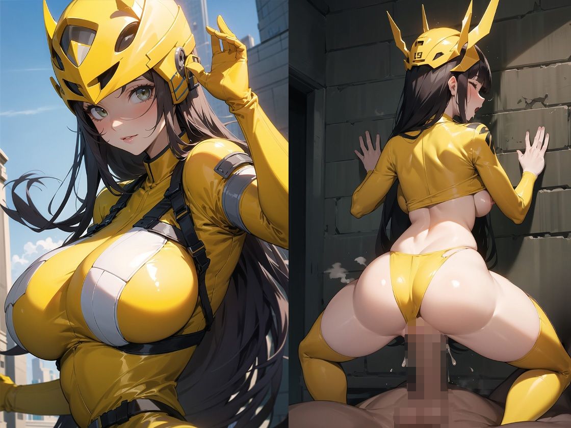 サンプル画像6:敗北した戦隊ヒロイン(猫P2) [d_366868]