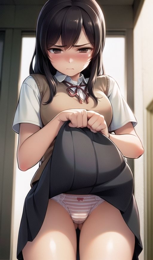 サンプル画像5:ムチムチ太もも制服美女に嫌な顔されながらおパンツ見せてもらいました3(ムチムチ堂本舗) [d_366886]