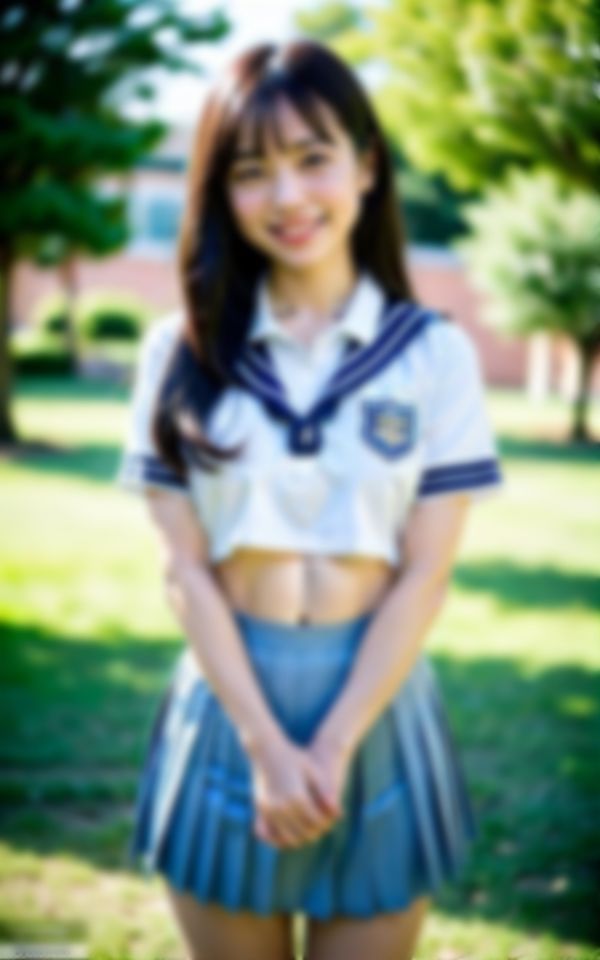 サンプル画像1:パパ活にハマったお嬢様がHな露出写真でお小遣い稼ぎ(あくあAI) [d_367058]