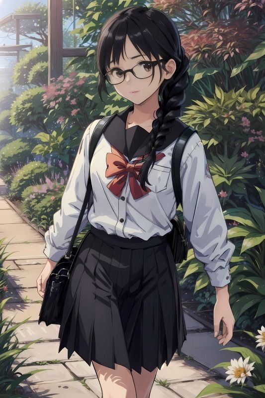 サンプル画像1:三つ編み委員長JKの脱糞事情(こがねトワイライト) [d_367135]