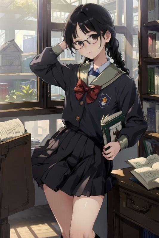 サンプル画像2:三つ編み委員長JKの脱糞事情(こがねトワイライト) [d_367135]