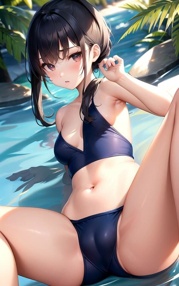 サンプル画像1:スクール水着の美少女たち4(AIrobo) [d_367182]