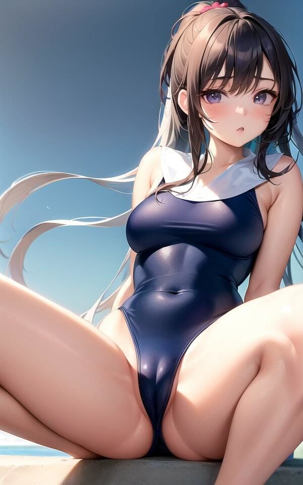 サンプル画像1:スクール水着の美少女たち6(AImaid) [d_367199]