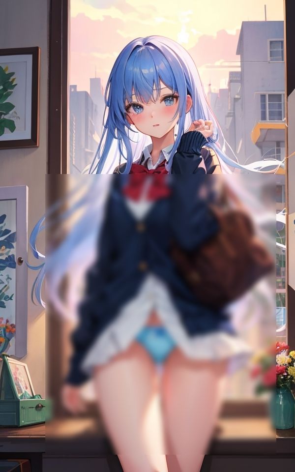 サンプル画像2:ちょっと派手すぎたかな 〜淫乱少女の日常〜(妄想マニア) [d_367281]