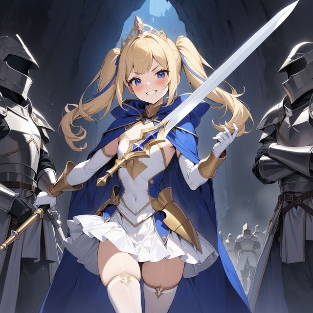 サンプル画像1:姫騎士 vs 触手(A.IZEN) [d_367297]