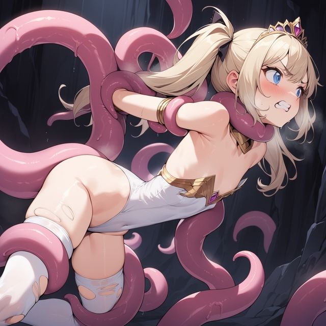 サンプル画像3:姫騎士 vs 触手(A.IZEN) [d_367297]