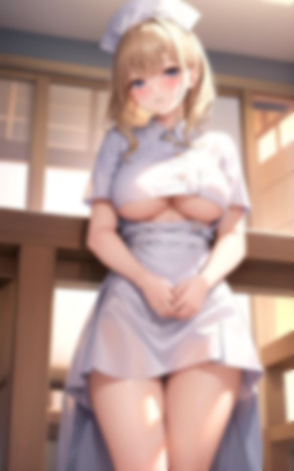 サンプル画像2:天然新人看護婦にお願いしたら速攻でパンツ見せてくれた件について。(AIハッピー) [d_367445]