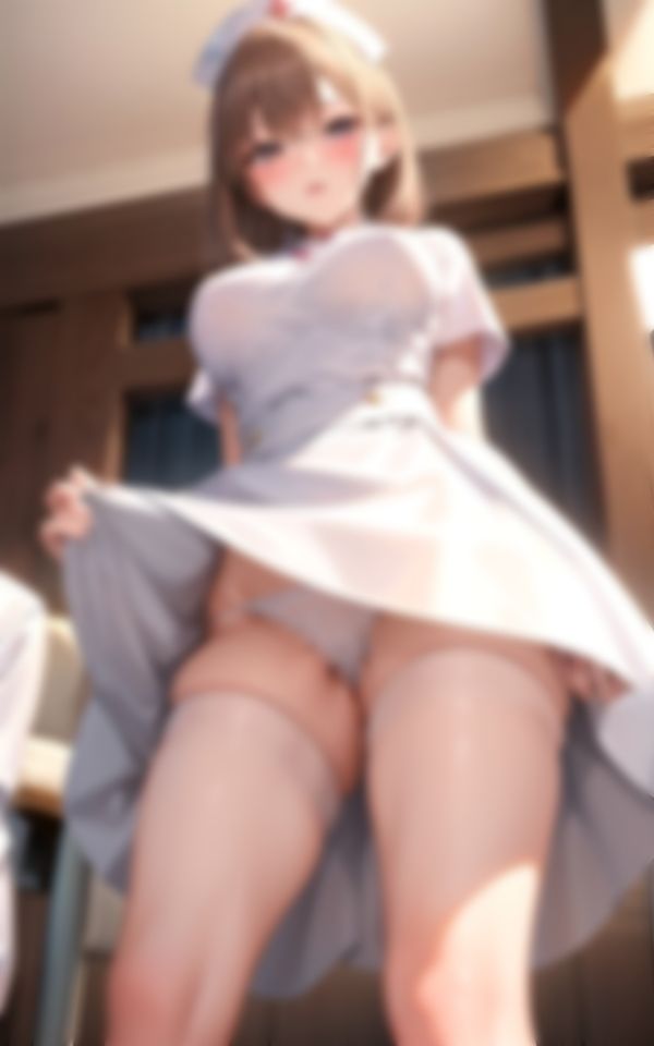 サンプル画像3:恵体すぎる新人ナースのパンツを撮影した写真集80枚(カザハナAI) [d_367446]