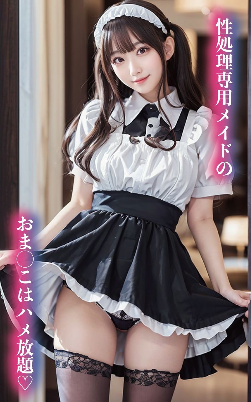 サンプル画像2:性欲処理専用ご奉仕メイドと生ハメ孕ませ交尾(AI美女セレクション（おとなくらぶ）) [d_367723]