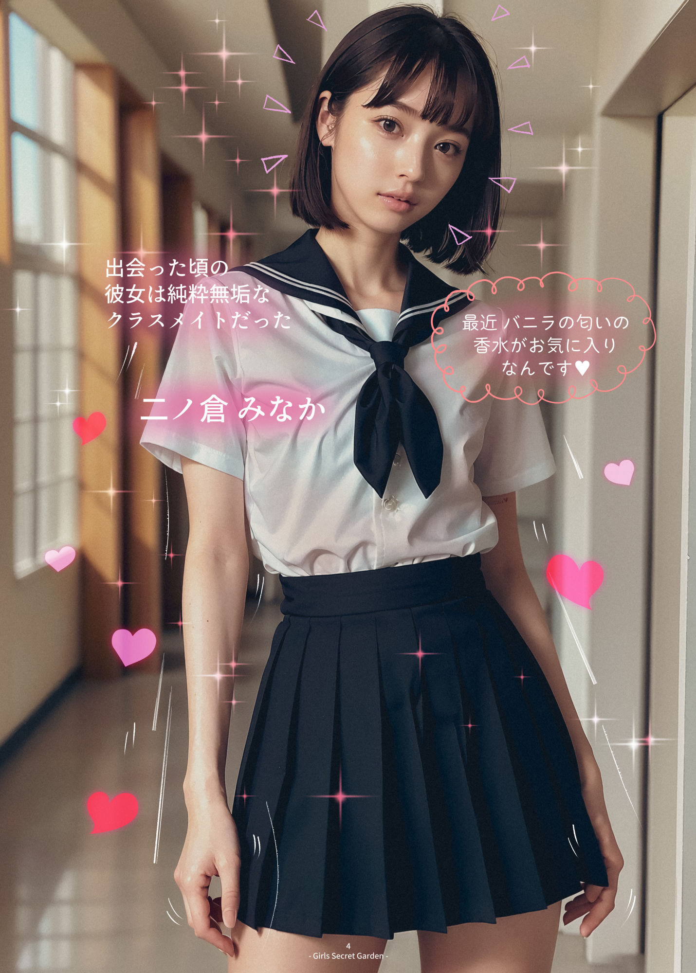 サンプル画像2:【調教日記1】禁断の初体験・図書室でフェラチオ(Girls Secret Garden) [d_367814]