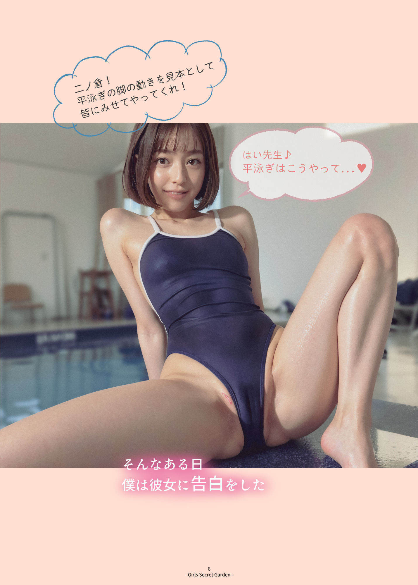 サンプル画像4:【調教日記1】禁断の初体験・図書室でフェラチオ(Girls Secret Garden) [d_367814]