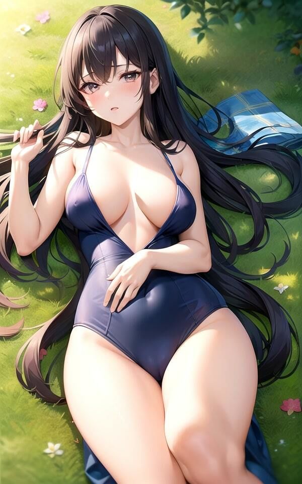 サンプル画像2:スク水女子 AI写真集2(AI研究所) [d_367844]