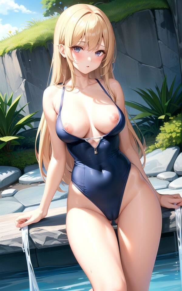 サンプル画像4:スク水女子 AI写真集2(AI研究所) [d_367844]