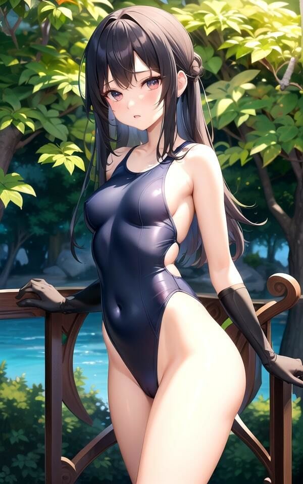 サンプル画像1:スク水女子 AI美女写真集3(AIkuma) [d_367865]