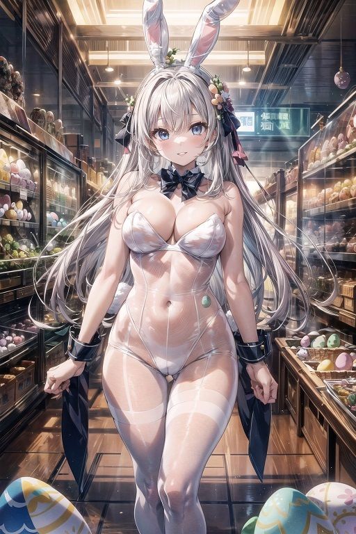 サンプル画像6:イースターバニーガールはぴょんぴょんしたい(女神の果樹園) [d_367932]