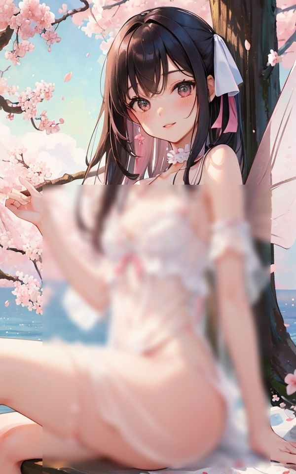 サンプル画像2:春風とエッチな妖精さん(AIハピネス工房) [d_368035]