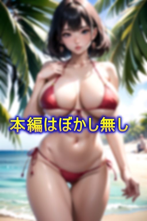 サンプル画像1:ド変態なマイクロビキニでチンポを求める爆乳ビッチにザーメン＆媚薬注入(PJ) [d_368059]