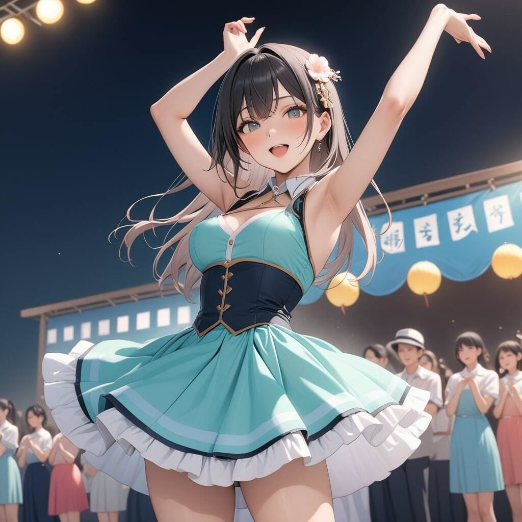 サンプル画像3:のぞき見禁止ヒミツの控え室！フェスティバルで踊るお姉さんたち(ふりかけテキーラ) [d_368129]