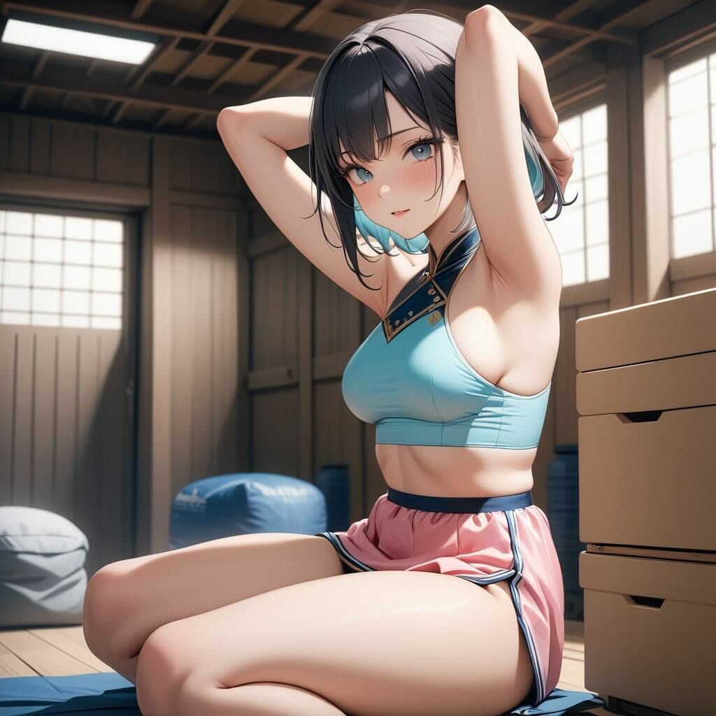 サンプル画像5:のぞき見禁止ヒミツの控え室！フェスティバルで踊るお姉さんたち(ふりかけテキーラ) [d_368129]