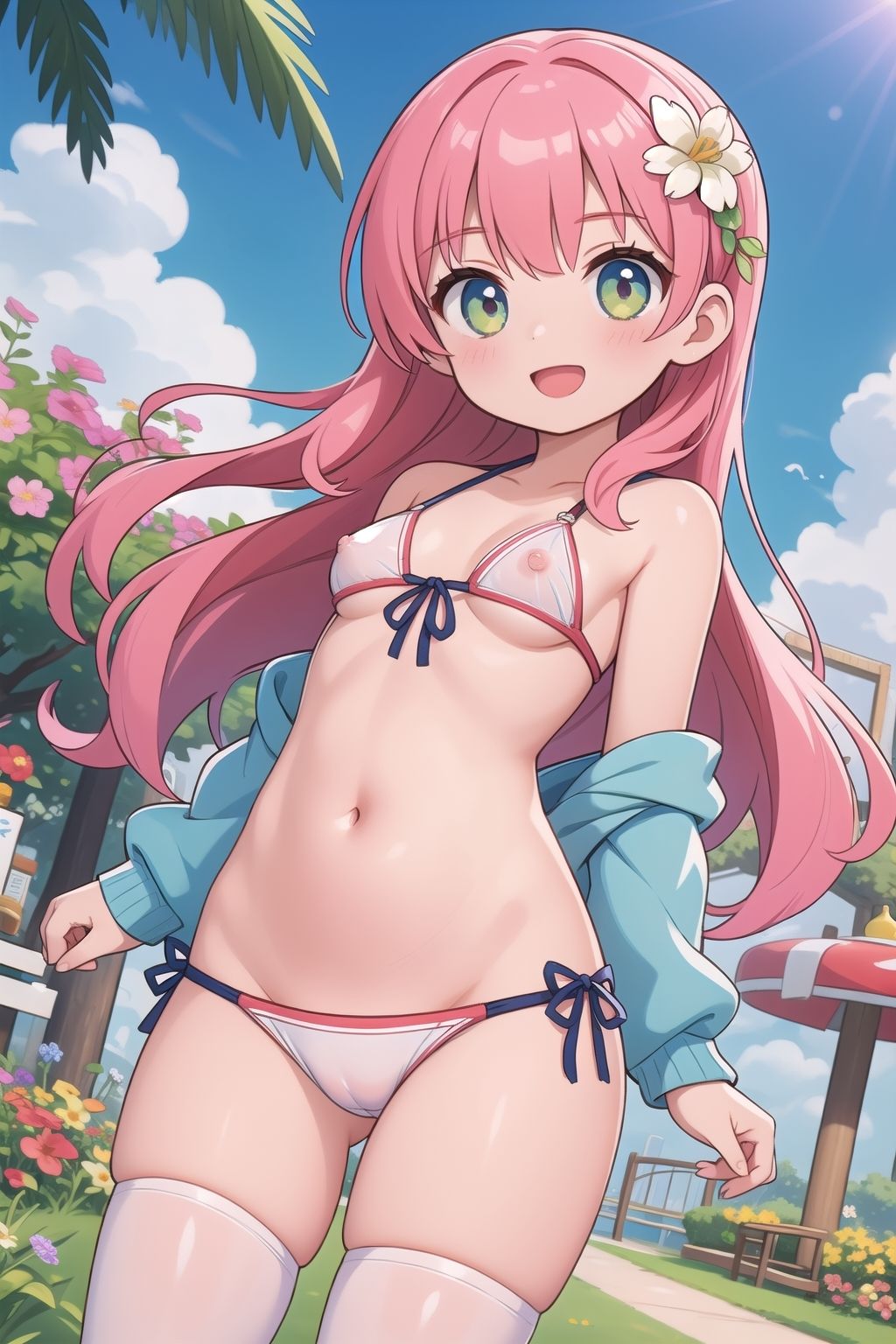 サンプル画像2:ようこそ！Hなスポットがある花園へ(ぷるっきゃお) [d_368226]