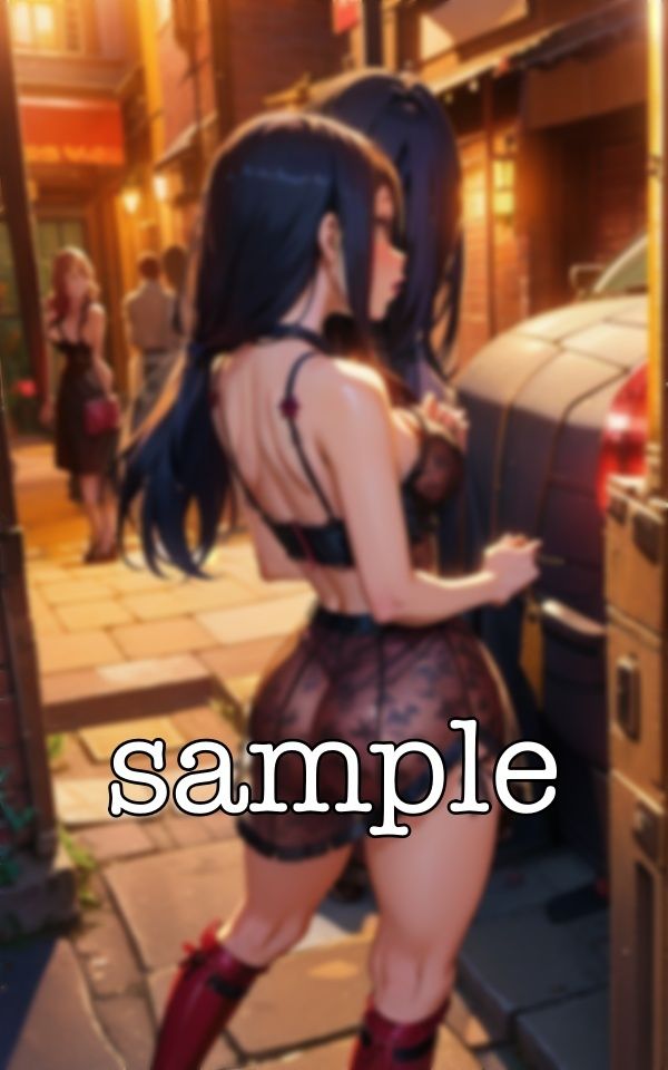 サンプル画像1:借金返済〜親が借金の保証人になり仕方なく立ちんぼ〜路上で男たちに交渉される(くぱぁの国王) [d_368320]