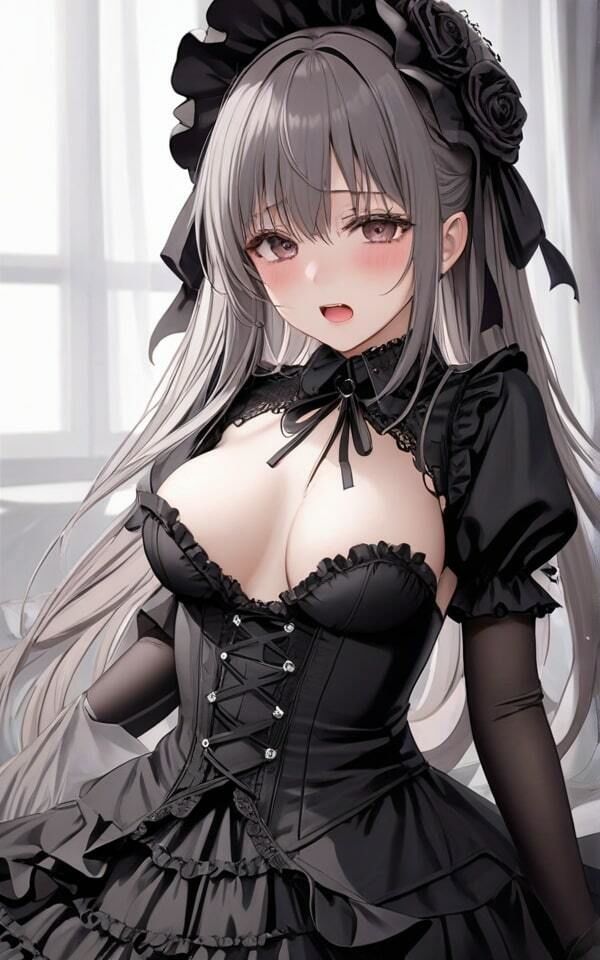 サンプル画像1:普段大人しい美女がゴスロリを着たら、色々と良かった！ エッチな事に積極的な私が本物かな！？(ぷりぷりムチムチ研究所) [d_368367]