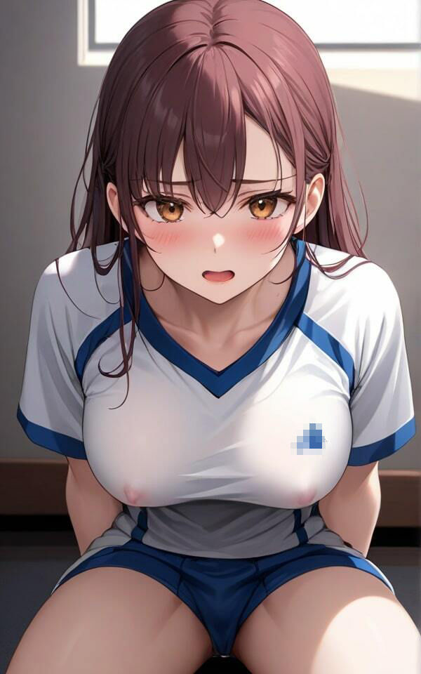 サンプル画像1:スポーツ美女の谷間など たまに、ノーブラだけどあまり見ないでネ！(半熟プリン) [d_368371]