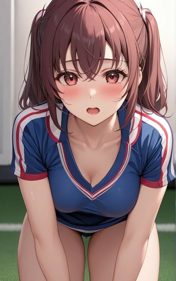 サンプル画像5:スポーツ美女の谷間など たまに、ノーブラだけどあまり見ないでネ！(半熟プリン) [d_368371]