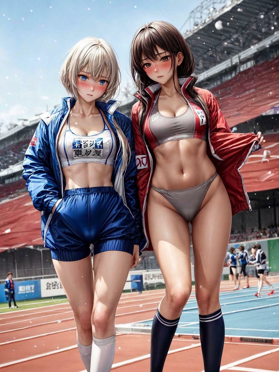 サンプル画像6:ギチギチのユニフォームを着させられた陸上女子達2nd(フェチコン) [d_368403]