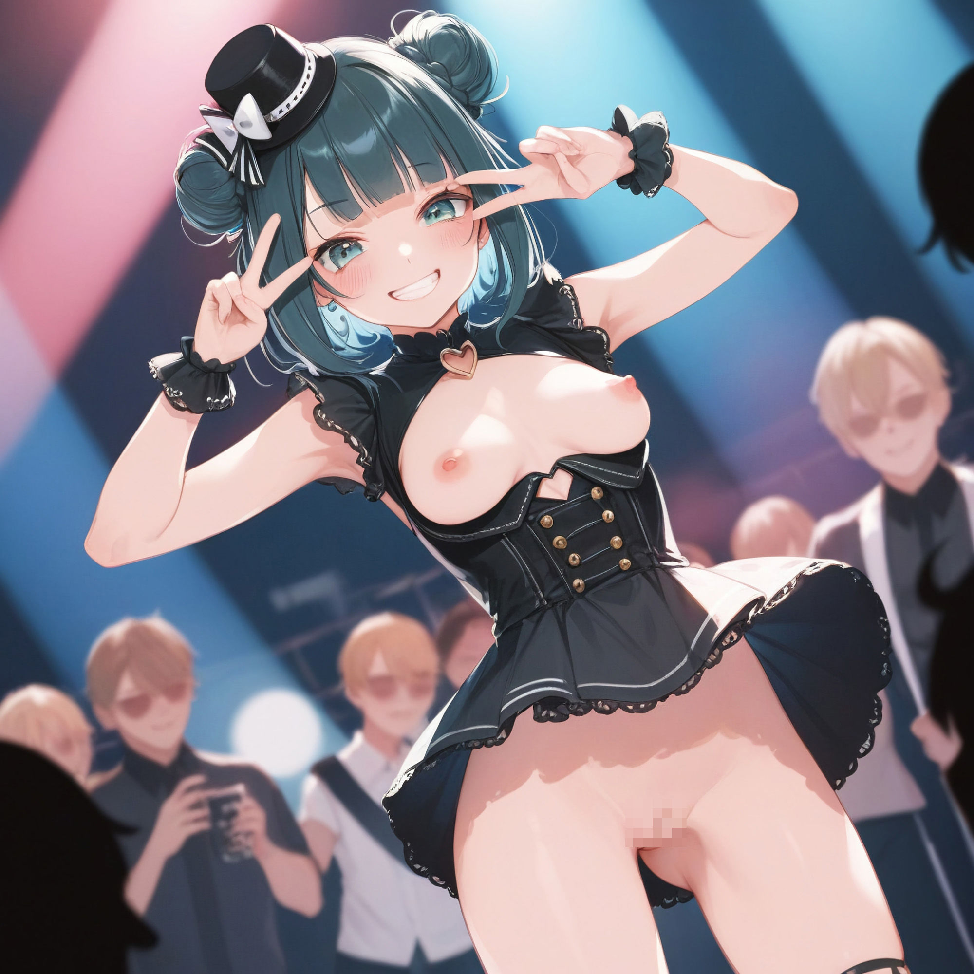 サンプル画像3:えちえちアイドルグループおっぱいライブ！(ジャングルジム) [d_368430]