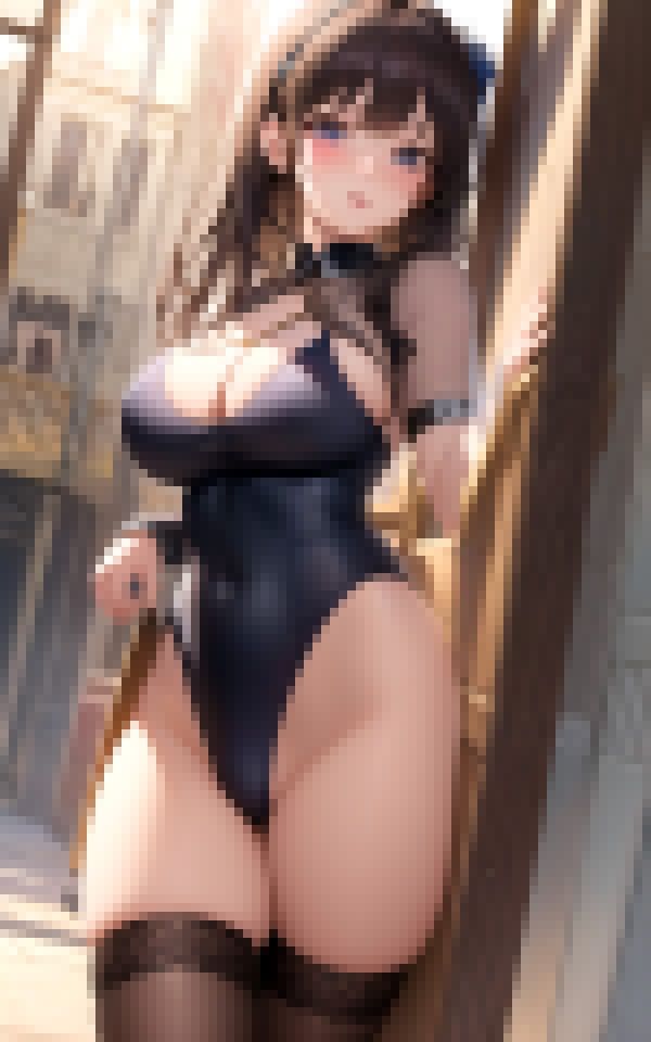 サンプル画像4:爆乳美女とスク水コス撮影(ディープデザイアデータ) [d_368441]