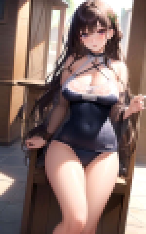 爆乳美女とスク水コス撮影のサンプル画像 6