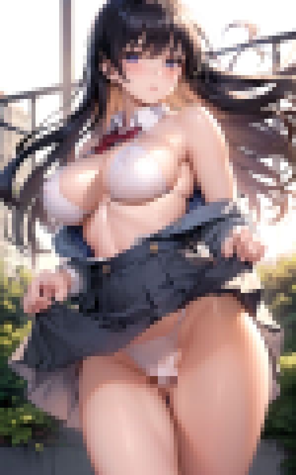 サンプル画像5:目の前の巨乳美女が脱ぎ出した件(淫乱の海) [d_368456]