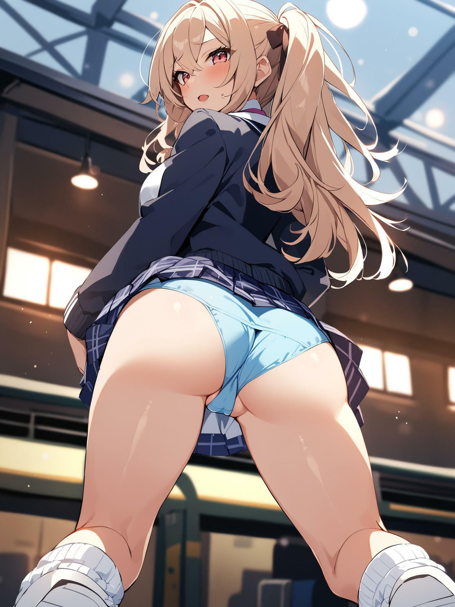 サンプル画像4:女子校生のパンチラ【ミニスカギャル】(AI_Shiteru) [d_368476]