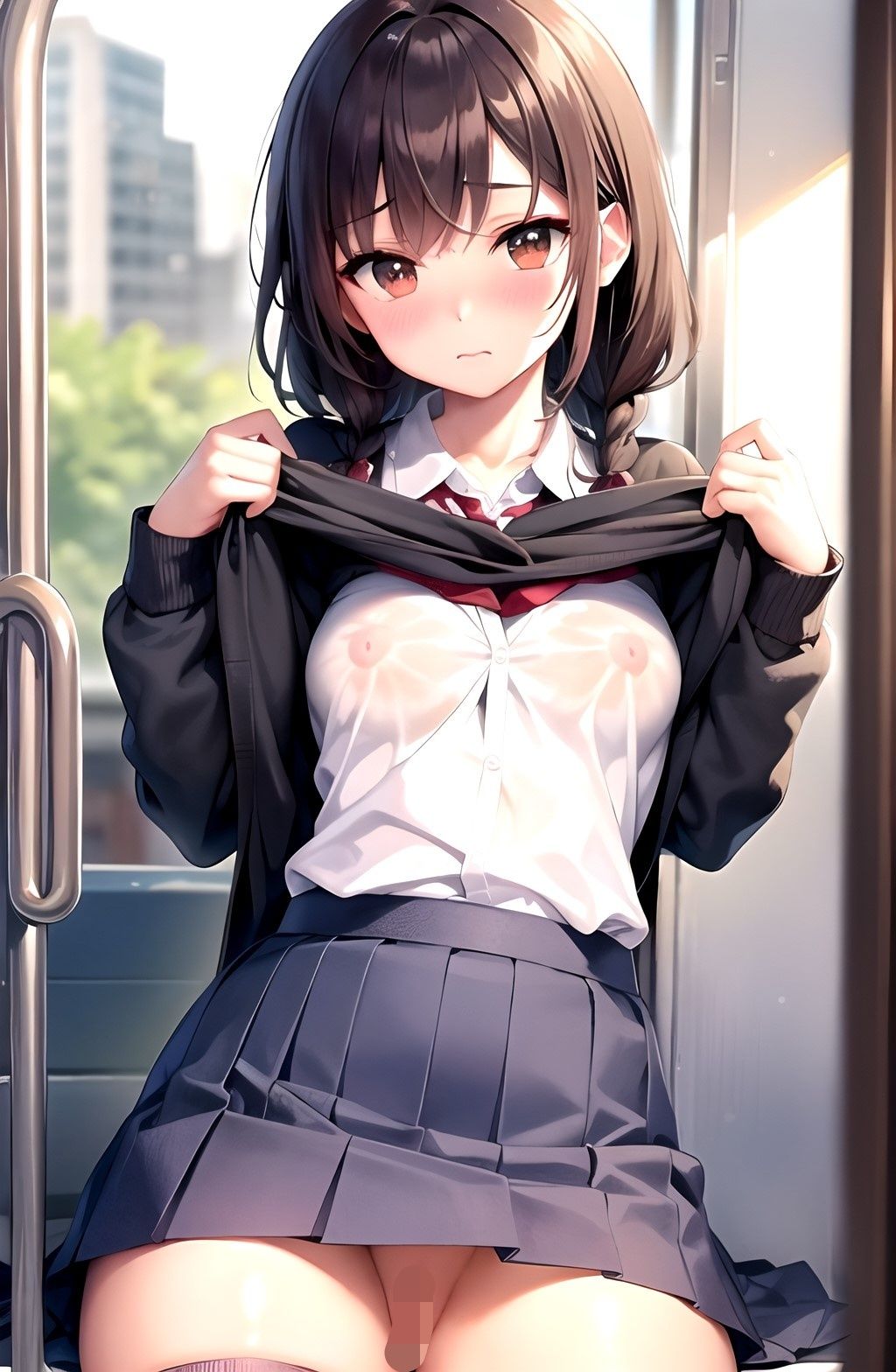 サンプル画像3:ハーレム学園 寝取られセックス 通学電車編(ロリホイッププリン) [d_368592]