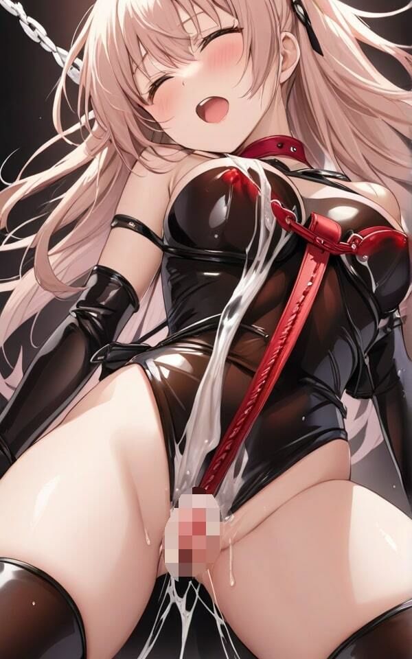 サンプル画像1:巨乳強調気味のボンテージ 気持ちいけど、そんなに出さないでね！(ぷりぷりムチムチ研究所) [d_368625]