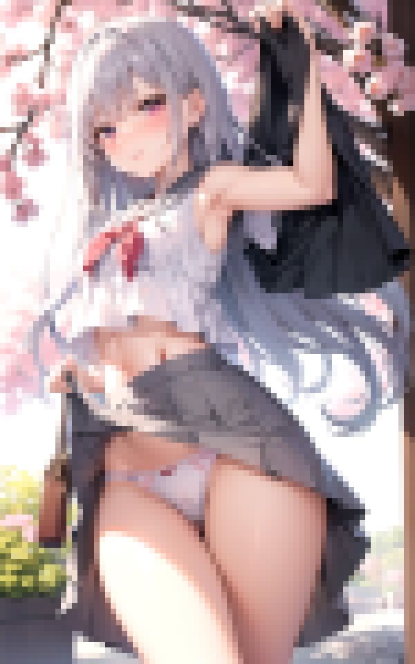 サンプル画像3:下から見る幼馴染みの性春パンツ(AI imagination) [d_368662]