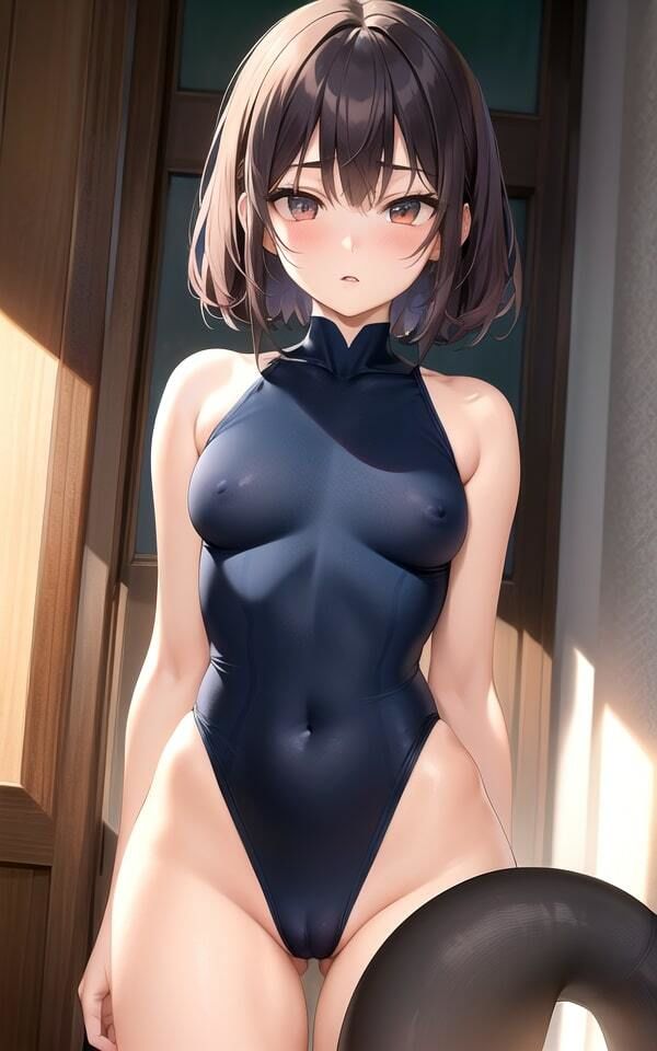 サンプル画像4:スク水女子 AI美女写真集7(AIcom) [d_368663]