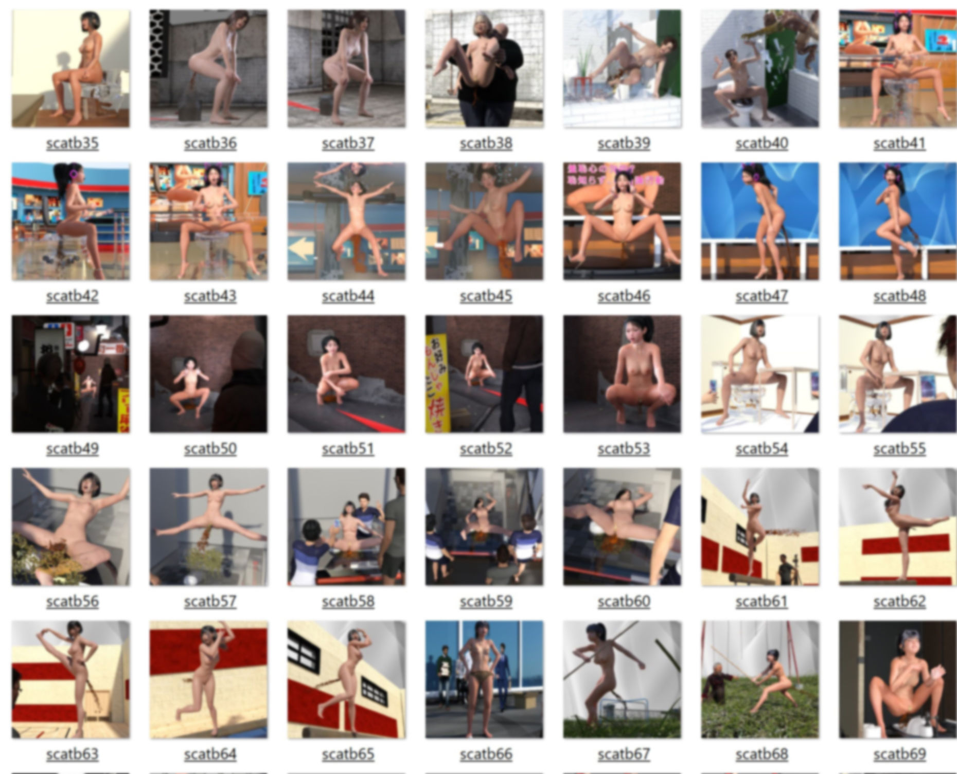 サンプル画像1:2020年 脱糞娘＋放尿娘 総集編画像集(β-かざは) [d_368683]