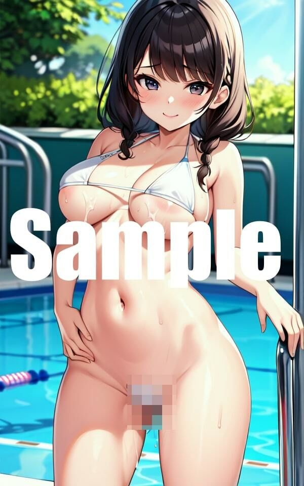 サンプル画像3:貸切プールで露出仕放題(エロMAX) [d_368701]