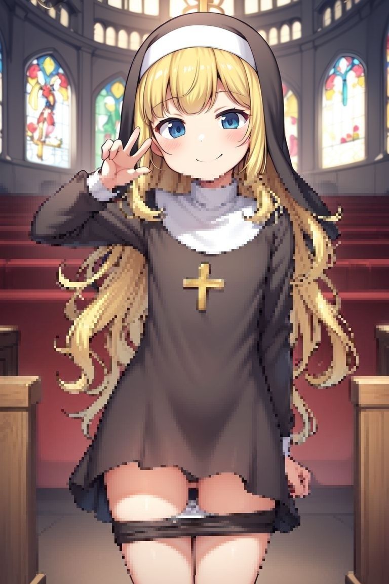 サンプル画像3:美少女シスターたちの性奉仕(やらシコ) [d_368721]